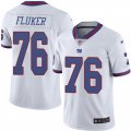 New York Giants #76 D.J. Fluker Elite White Rush Vapor Untouchable NFL Jersey