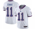 New York Giants #11 Phil Simms Limited White Rush Vapor Untouchable Football Jersey
