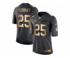 Minnesota Vikings #25 Latavius Murray Black Stitched NFL Limited Gold Salute To Service Jersey