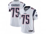 New England Patriots #75 Ted Karras Vapor Untouchable Limited White NFL Jersey