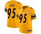 Pittsburgh Steelers #95 Greg Lloyd Limited Gold Inverted Legend Football Jersey