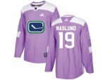 Vancouver Canucks #19 Markus Naslund Purple Authentic Fights Cancer Stitched NHL Jersey