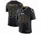 Los Angeles Rams #30 Todd Gurley Limited Lights Out Black Rush Football Jersey