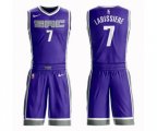Sacramento Kings #7 Skal Labissiere Swingman Purple Basketball Suit Jersey - Icon Edition