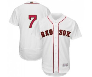 Boston Red Sox #7 Christian Vazquez White 2019 Gold Program Flex Base Authentic Collection Baseball Jersey
