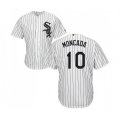 Chicago White Sox #10 Yoan Moncada Replica White Home Cool Base MLB Jerseys
