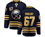 Buffalo Sabres #67 Benoit Pouliot Fanatics Branded Navy Blue Home Breakaway NHL Jersey