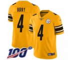 Pittsburgh Steelers #4 Jordan Berry Limited Gold Inverted Legend 100th Season Football Jersey