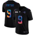 Los Angeles Rams #9 Matthew Stafford Nike Multi-Color Black 2020 NFL Crucial Catch Vapor Untouchable Limited Jersey