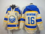 nhl jerseys buffalo sabres #16 lafontaine blue-cream[pullover hooded sweatshirt patch C]