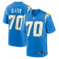 Los Angeles Chargers #70 Rashawn Slater Nike Powder Blue 2021 NFL Draft First Round Pick Game Jersey