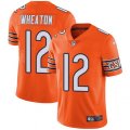 Chicago Bears #12 Markus Wheaton Limited Orange Rush Vapor Untouchable NFL Jersey