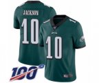 Philadelphia Eagles #10 DeSean Jackson Midnight Green Team Color Vapor Untouchable Limited Player 100th Season Football Jersey