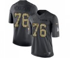 Houston Texans #76 Seantrel Henderson Limited Black 2016 Salute to Service Football Jersey
