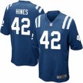 Indianapolis Colts #42 Nyheim Hines Game Royal Blue Team Color NFL Jersey