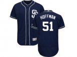 San Diego Padres #51 Trevor Hoffman Navy Blue Flexbase Authentic Collection Stitched MLB Jersey