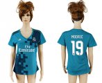 2017-18 Real Madrid 19 MODRIC Third Away Women Soccer Jersey