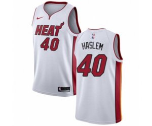Miami Heat #40 Udonis Haslem Swingman NBA Jersey - Association Edition
