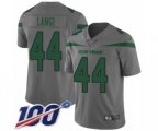 New York Jets #44 Harvey Langi Limited Gray Inverted Legend 100th Season Football Jersey