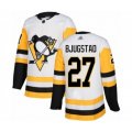Pittsburgh Penguins #27 Nick Bjugstad Authentic White Away Hockey Jersey