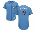 Tampa Bay Rays #19 Dustin McGowan Light Blue Flexbase Authentic Collection Baseball Jersey