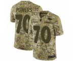 Baltimore Ravens #70 Ben Powers Limited Camo 2018 Salute to Service Football Jersey