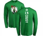 Boston Celtics #14 Bob Cousy Kelly Green Backer Long Sleeve T-Shirt