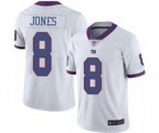 New York Giants #8 Daniel Jones Limited White Rush Vapor Untouchable Football Jersey