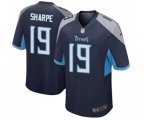 Tennessee Titans #19 Tajae Sharpe Game Light Blue Team Color Football Jersey