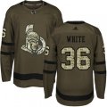 Ottawa Senators #36 Colin White Green Salute to Service Stitched NHL Jersey