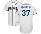 San Diego Padres Joey Lucchesi White Home Flex Base Authentic Collection Baseball Player Jersey