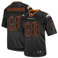 Denver Broncos #18 Peyton Manning Elite New Lights Out Black NFL Jersey