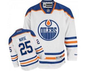 Edmonton Oilers #25 Darnell Nurse Authentic White Away NHL Jersey