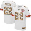 Kansas City Chiefs #22 Marcus Peters Elite White Gold NFL Jersey