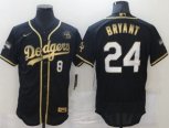 Los Angeles Dodgers Kobe Bryant Nike Black Portrait Jerseys