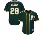 Oakland Athletics #28 Matt Olson Replica Green Alternate 1 Cool Base Baseball Jersey
