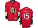 Ottawa Senators #15 Zack Smith Authentic Red Home NHL Jersey
