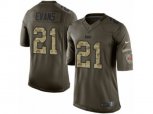 Tampa Bay Buccaneers #21 Justin Evans Limited Green Salute to Service NFL Jersey