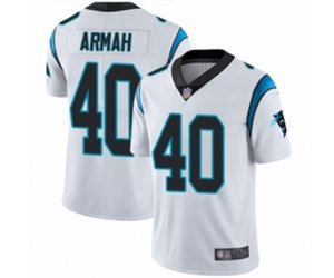 Carolina Panthers #40 Alex Armah White Vapor Untouchable Limited Player Football Jersey