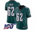 Philadelphia Eagles #62 Jason Kelce Midnight Green Team Color Vapor Untouchable Limited Player 100th Season Football Jersey