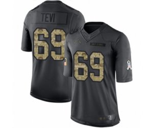 Los Angeles Chargers #69 Sam Tevi Limited Black 2016 Salute to Service Football Jersey