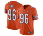 Chicago Bears #96 Akiem Hicks Orange Alternate 100th Season Limited Football Jersey