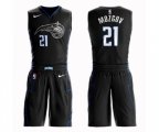 Orlando Magic #21 Timofey Mozgov Swingman Black Basketball Suit Jersey - City Edition
