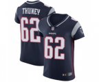 New England Patriots #62 Joe Thuney Navy Blue Team Color Vapor Untouchable Elite Player Football Jersey