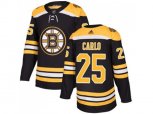 Adidas Boston Bruins #25 Brandon Carlo Black Home Authentic Stitched NHL Jersey