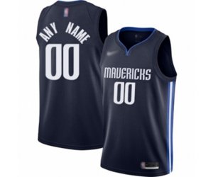 Dallas Mavericks Customized Authentic Navy Finished Basketball Jersey - Statement Edition