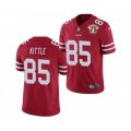 San Francisco 49ers #85 George Kittle Red 2021 75th Anniversary Vapor Untouchable Limited Jersey
