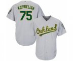 Oakland Athletics James Kaprielian Replica Grey Road Cool Base Baseball Player Jersey