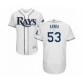 Tampa Bay Rays #53 Anthony Banda Home White Home Flex Base Authentic Collection Baseball Player Jersey