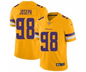 Minnesota Vikings #98 Linval Joseph Limited Gold Inverted Legend Football Jersey